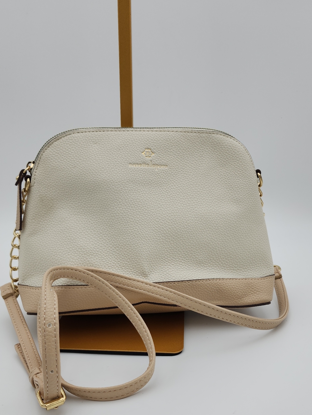 Nanette Lepore Cream and Beige‎ Crossbody Bag